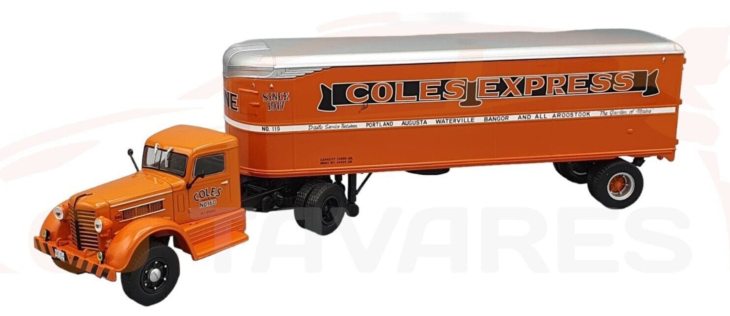 Coles Express Rodey Rode Coles Express 1947 Federal Tractor Trailer Replica