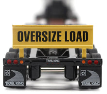 Load image into Gallery viewer, Peterbilt Model 589 131" BBC Tridem-Axle Tractor in White with Trail King TK170 Hydraulic Detachable Gooseneck Lowboy Trailer with Jeep and Booster