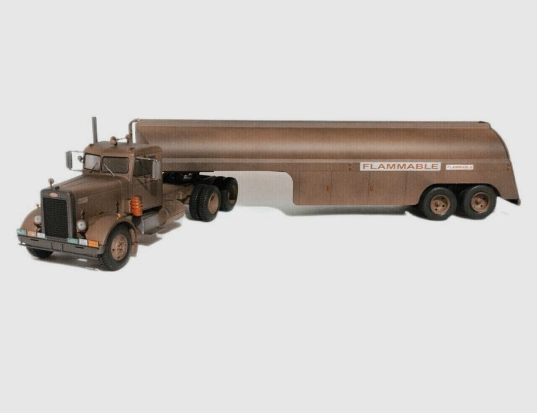 Peterbilt 281 Tractor with Tanker Trailer Replica feom The movie Duel