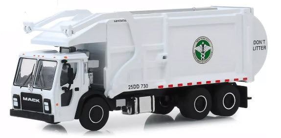 New York City Dept. of Sanitation DSNY  Mack LR Front Loading  Garbage Truck Toy Replica