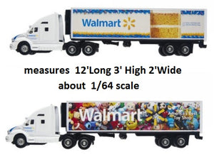Walmart Toy Truck and Trailer Replica