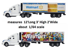 Load image into Gallery viewer, Walmart Toy Truck and Trailer Replica